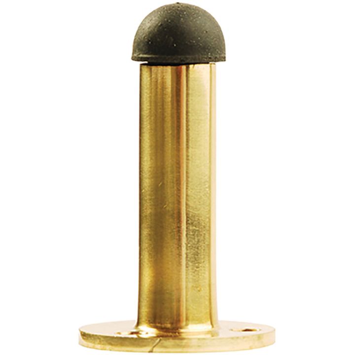 Pedestal Doorstop Polished Brass 63mm