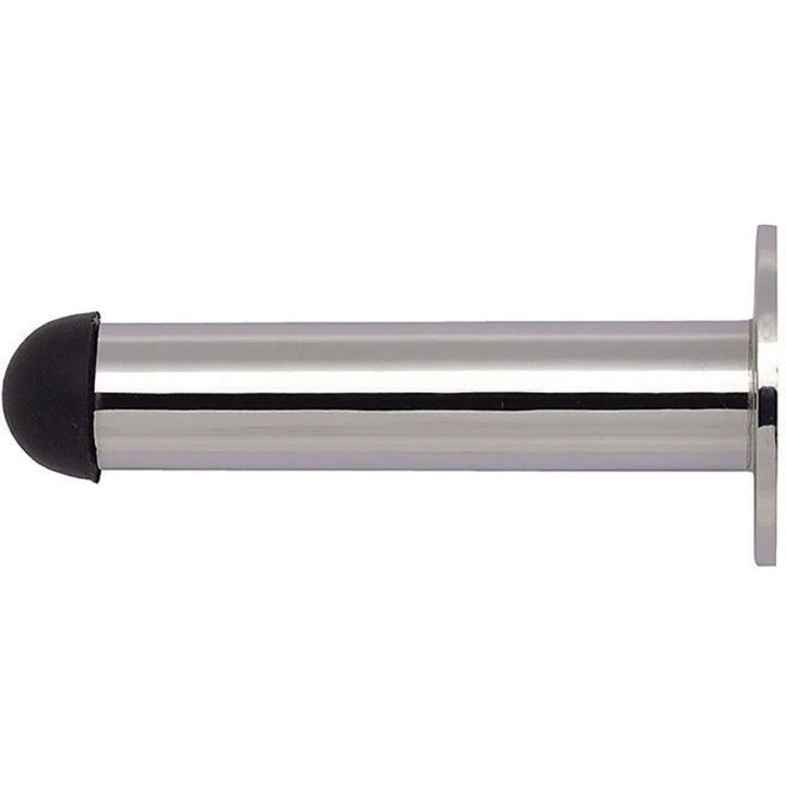 Cylinder Doorstop Polished Chrome Plated 63mm