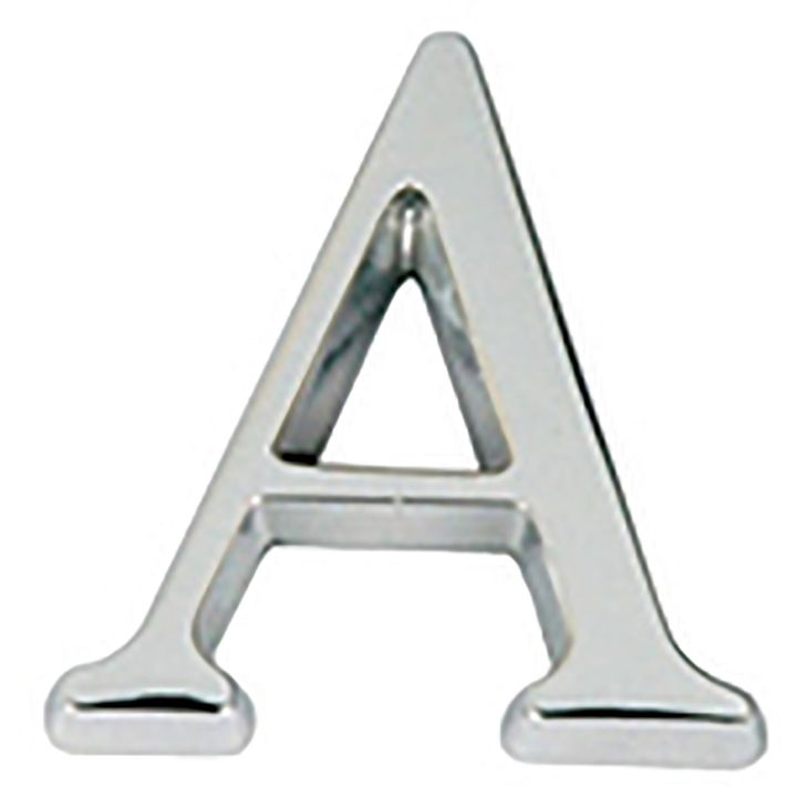 Letter A Polished Chrome 76mm