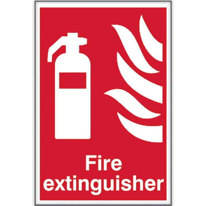 Fire Extinguisher Sign 200 x 300mm Self Adhesive