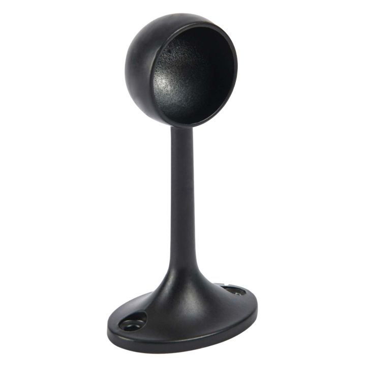 Deluxe Rail End Bracket 25mm Matt Black