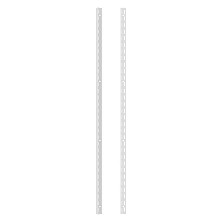 Twinslot Shelving Upright White