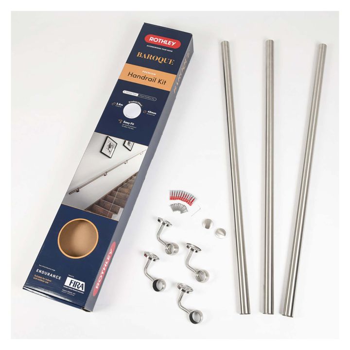 Handrail Kit Brushed Sainless Steel 3.6m