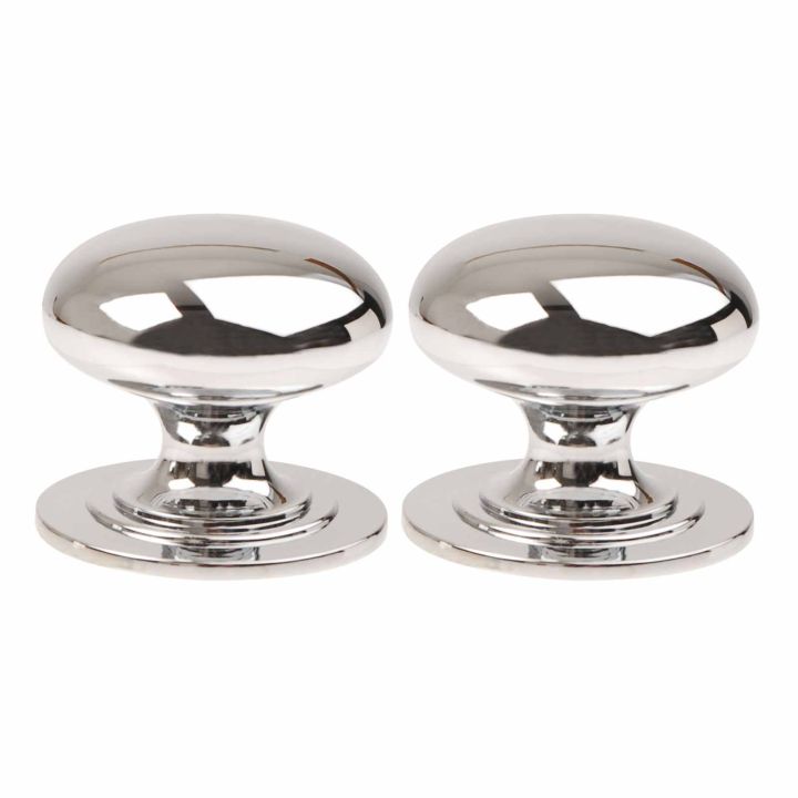 Victorian Cupboard Knob Polished Chrome Pack 2