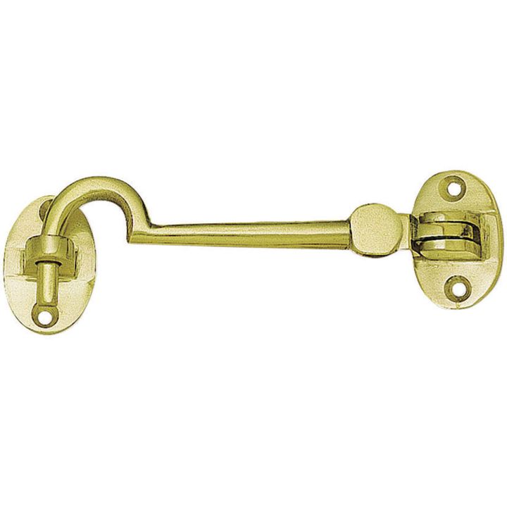 Cabin Hook Polished Brass 152mm