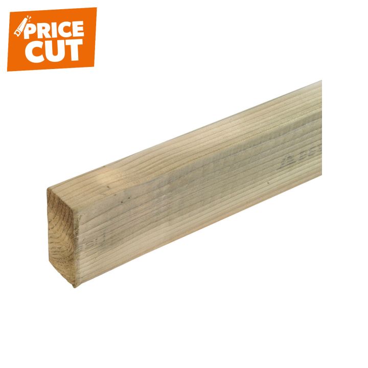 Sawn Treated Easi Edge 100 x 47mm (4" x 2") Kiln Dried C16