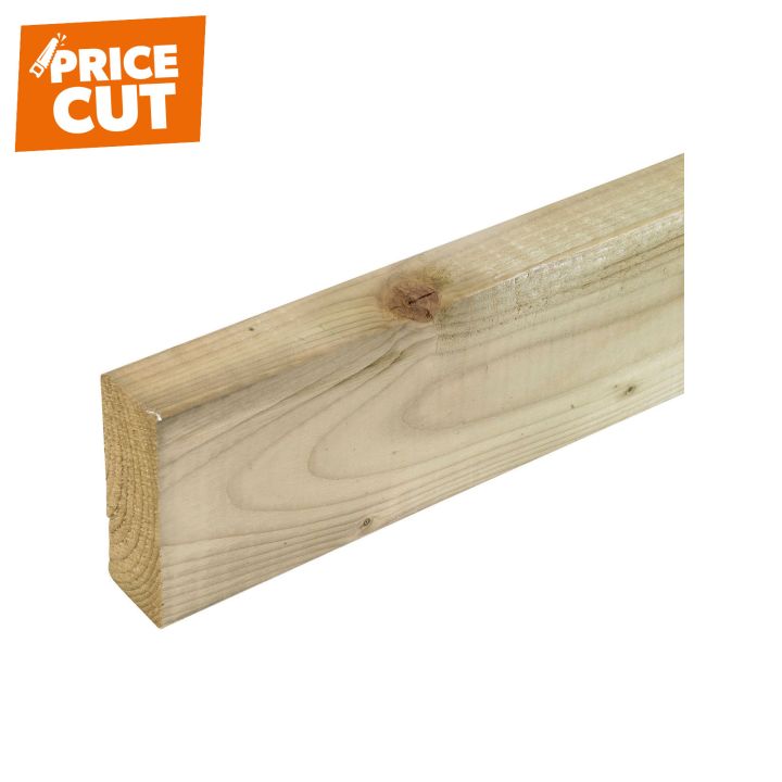 Sawn Treated Easi Edge 125 x 47mm (5" x 2") Kiln Dried C16  FSC®
