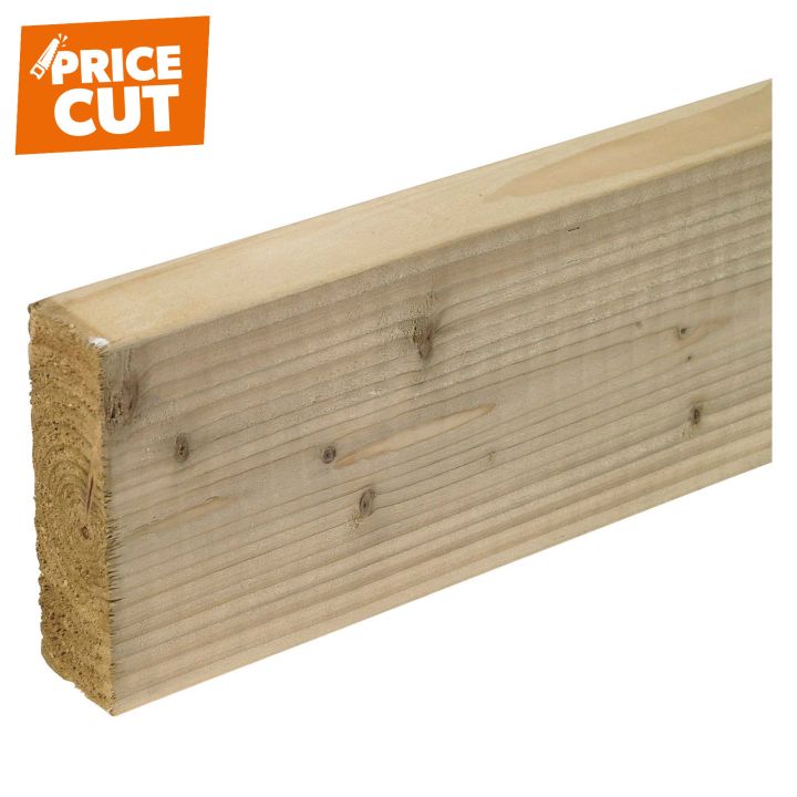 Sawn Treated Easi Edge 150 x 47mm (6" x 2") Kiln Dried C16