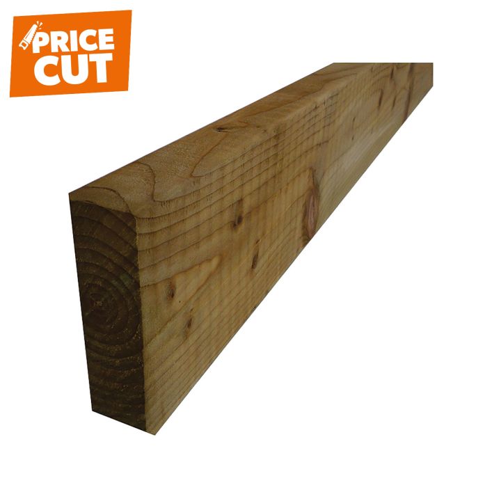 Sawn Treated Easi Edge 175 x 47mm (7" x 2") Kiln Dried C16 FSC®