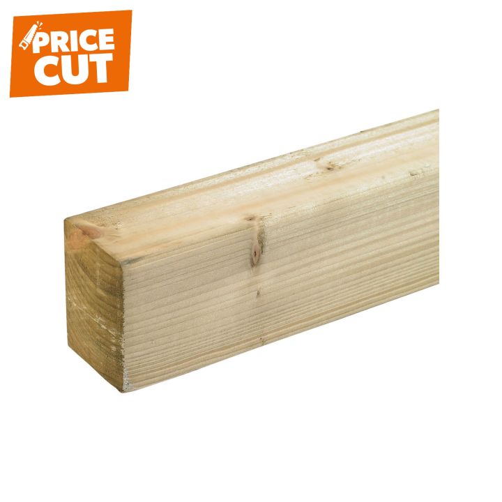 Sawn Treated Easi Edge 100 x 75mm (4" x 3") Kiln Dried C16 4.8m FSC®