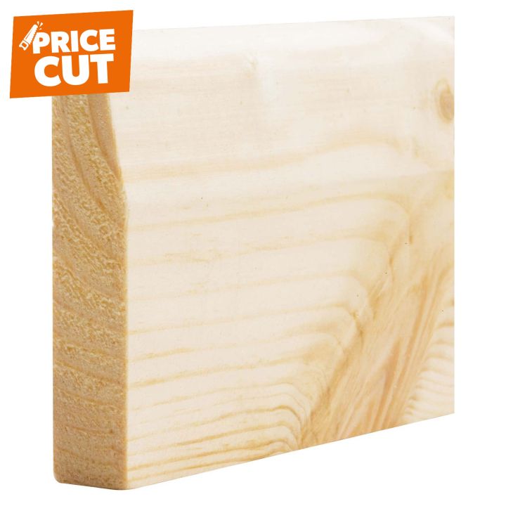 Chamfered Bullnose Skirting 100mm (4") NOM PEFC