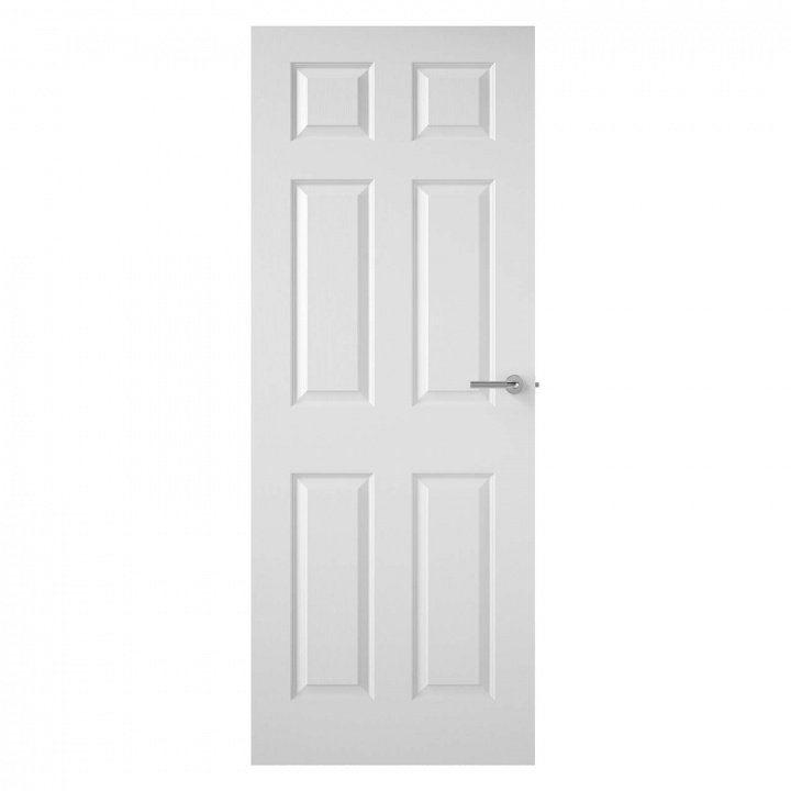6 Panel Textured Internal Fire Door FD30 1981 x 762 x 44mm (6'6" x 2'6") PEFC