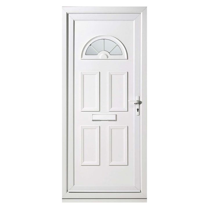 Smart Security Carolina Half Moon Left-Hung uPVC Door & Frame 2085 x 920mm