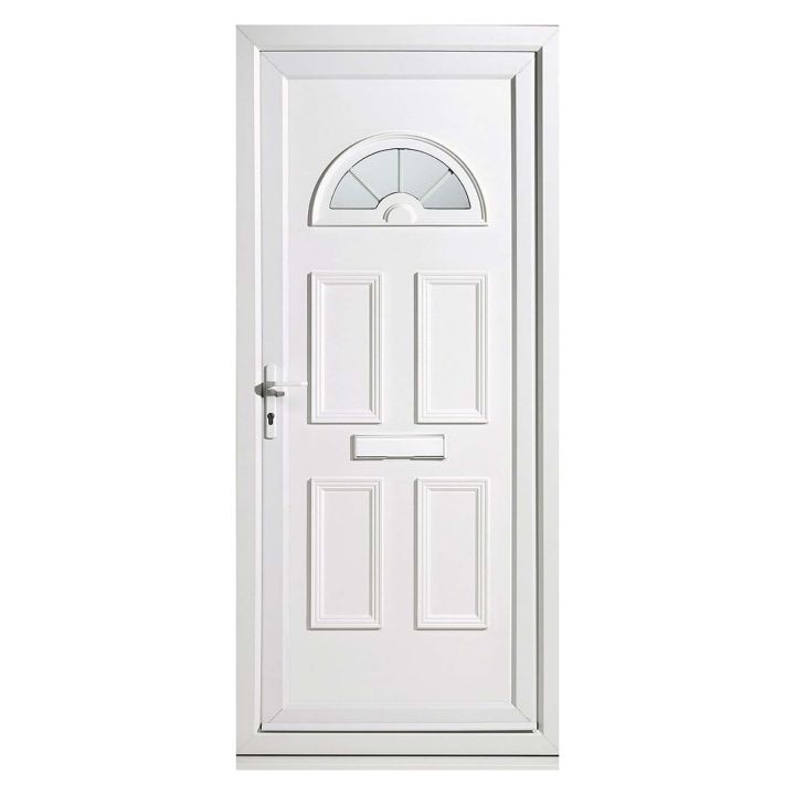 Smart Security Carolina Half Moon Right-Hung uPVC Door & Frame 2085 x 920mm