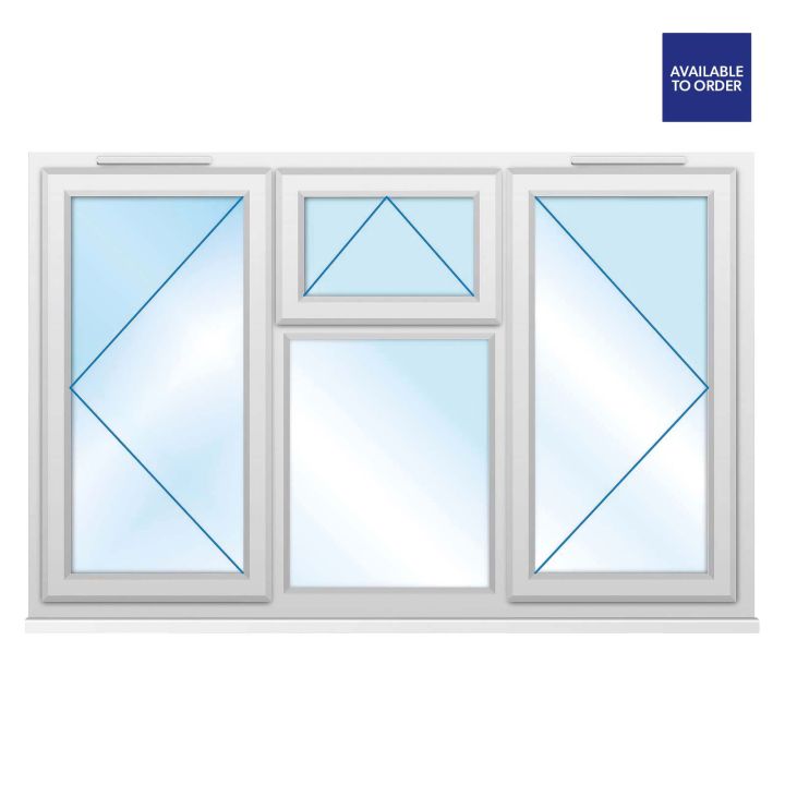 CWG Left & Right Hand Opening Clear Triple Glazed White uPVC Window