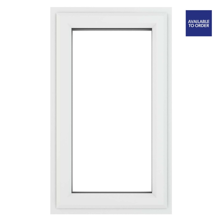 Crystal Left Hand Side Hung Clear Triple Glazed White uPVC Window
