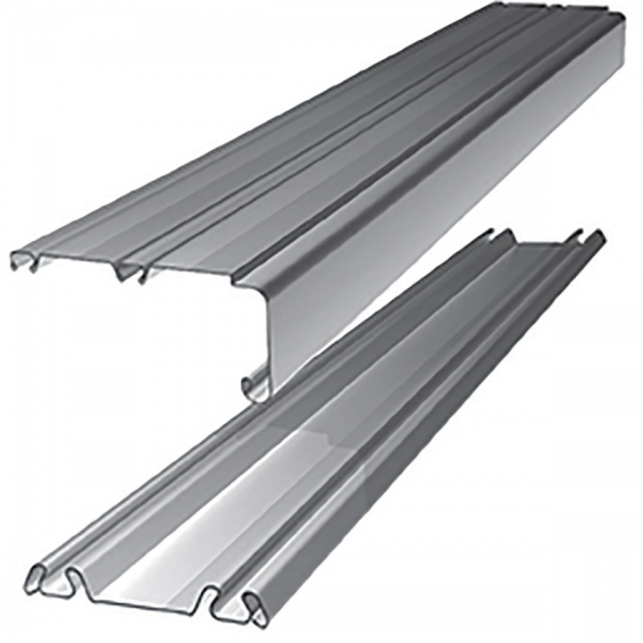 Sliding Door Trackset - Silver 3607mm