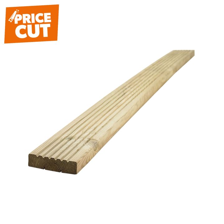 Grooved Treated Deck Board 125 x 38mm NOM 