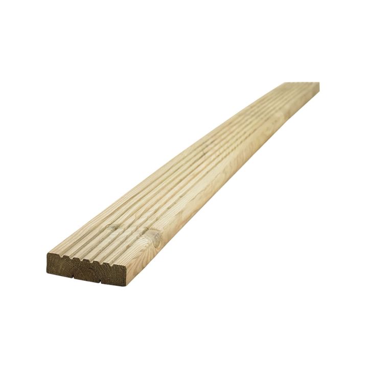 Grooved Treated Deck Board 125 x 38mm NOM 
