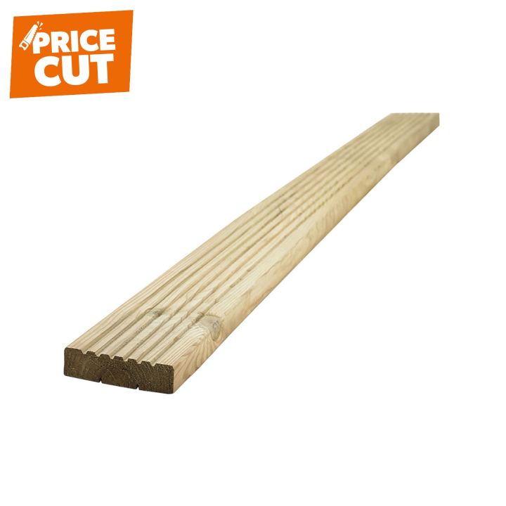 Grooved Treated Deck Board 125 x 38mm NOM