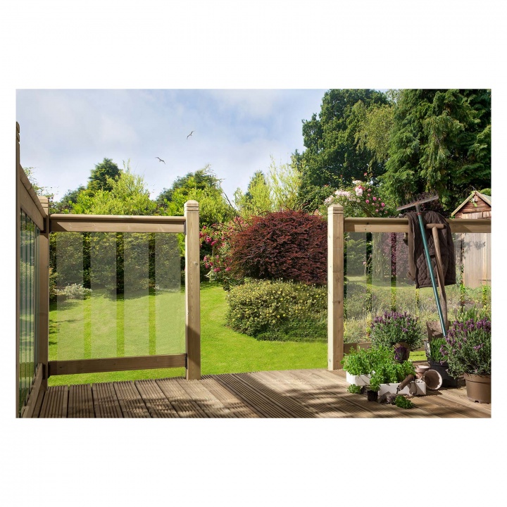 Clearview Decking Glass Panels Pk 7