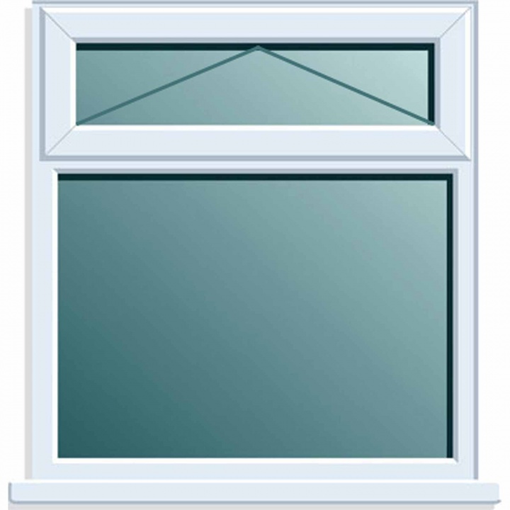 UPVC Window 1190x1190 2PTOV Clear Glazed A Rated