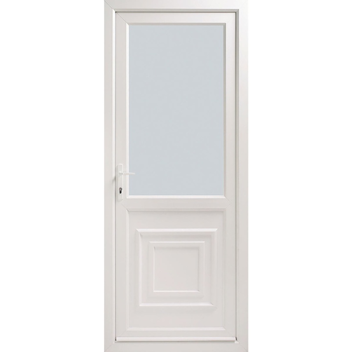 uPVC Clear Glazed 2XG Door Set RHH 840 x 2085mm Selco