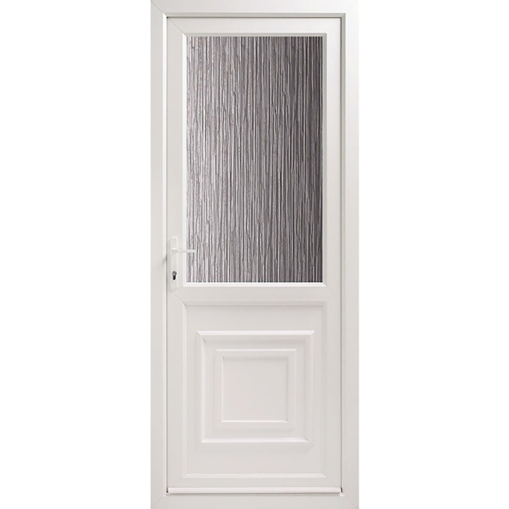 uPVC Obscure Glazed 2XG Door Set RHH 840 x 2085mm Selco