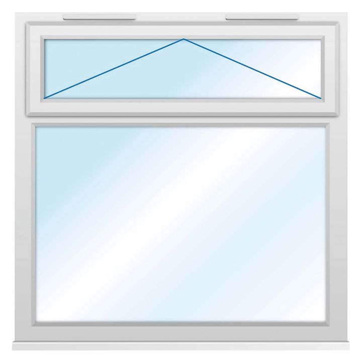 Smart Security Clear Glazed Top Opening uPVC Window