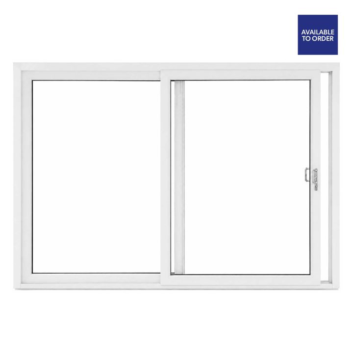 CWG Clear Glazed Right to Left White uPVC Sliding Patio Door