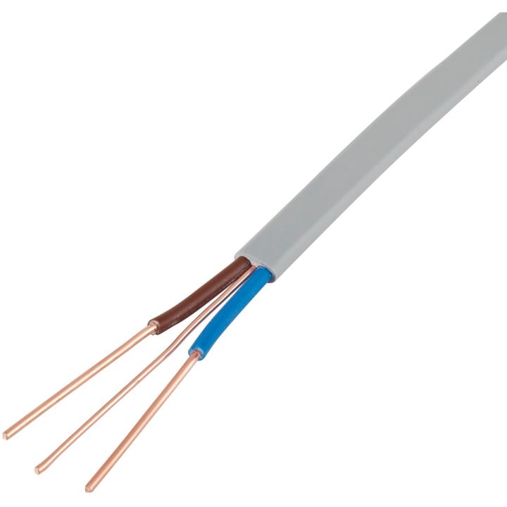 2.5mm Twin & Earth Cable Grey 100m