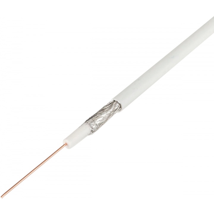 Coax Cable White 10m