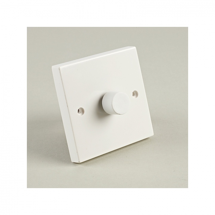 White 1 Gang 2 Way 400W Dimmer