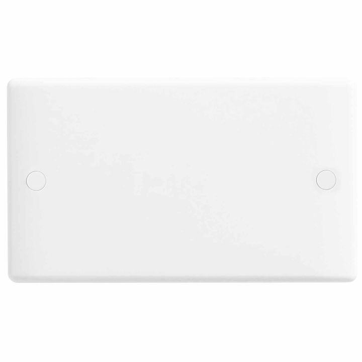 BG Nexus Moulded 2 Gang Blank Plate