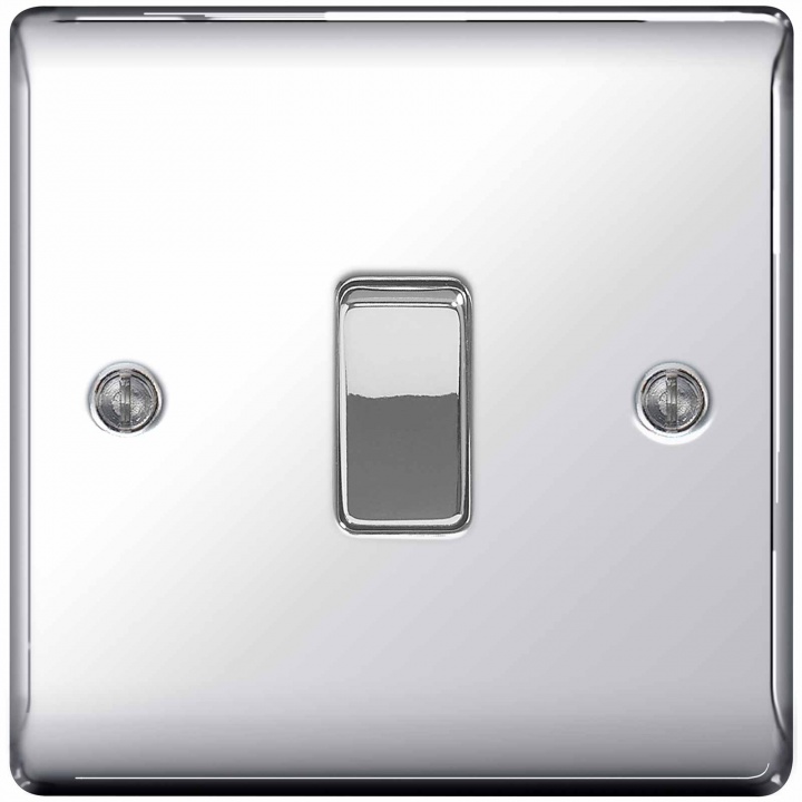 BG Nexus 1 Gang 2 Way Switch Polished Chrome