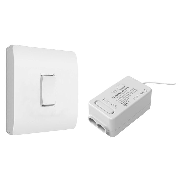 Kinetic Grid-Style 1 Gang Switch & Receiver Kit