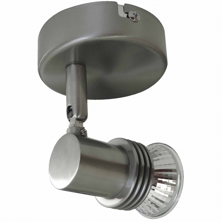 Eterna Single GU10 Spotlight Brushed Nickel