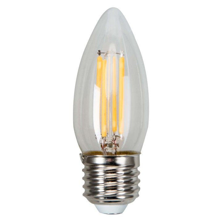 Luceco LED Filament Look Candle Lamp 4W Warm White Dimmable ES