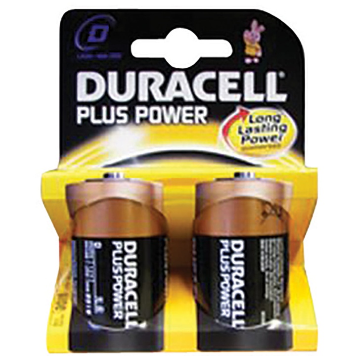 Duracell Plus D Batteries Pack of 2