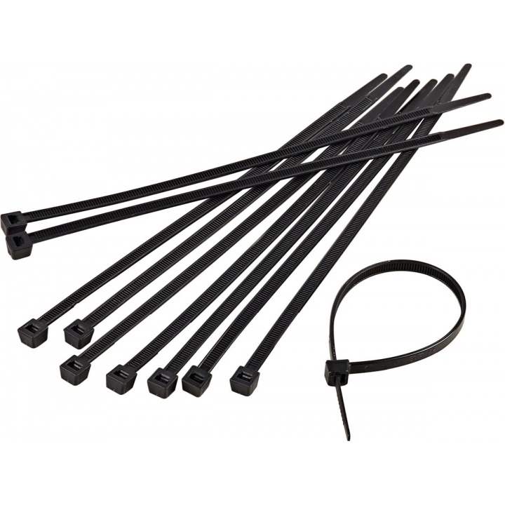 300mm Black Cable Ties Pk 10