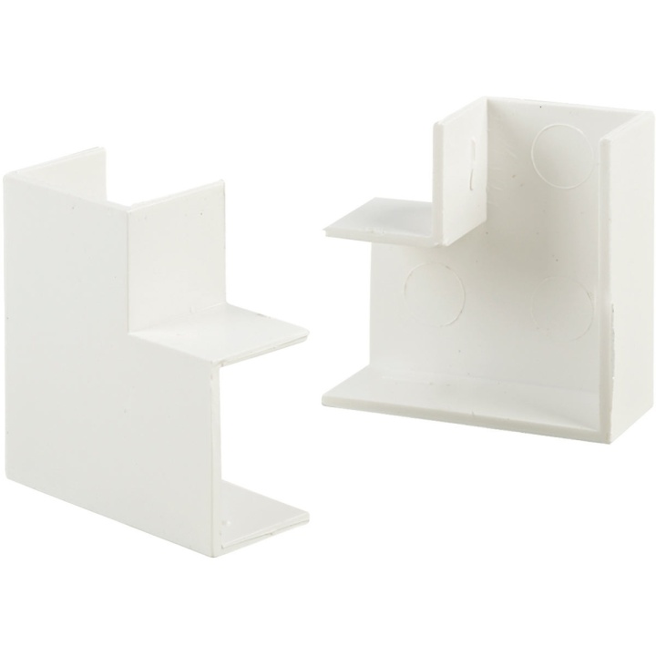 Cable Trunking Flat Angle 16 x 25mm Pack of 2