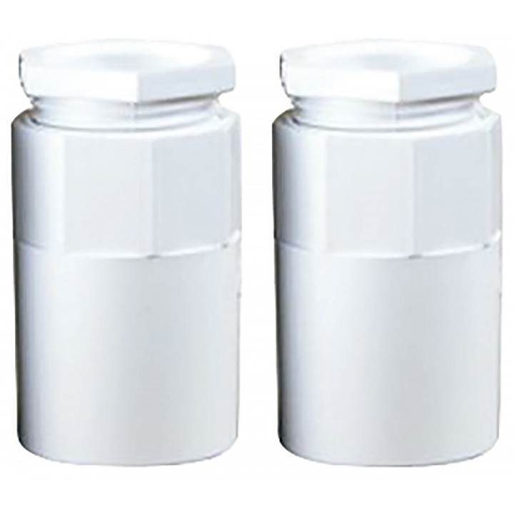 20mm White Conduit Female Adaptors (Pk 2)