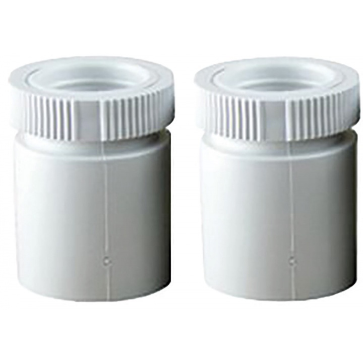 20mm White Conduit Male Adaptors (Pk 2)