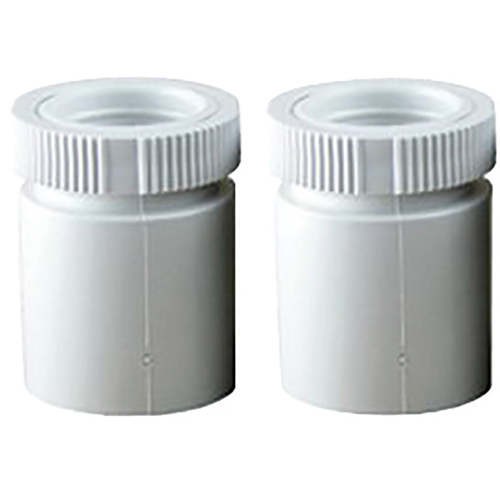 20mm White Conduit Male Adaptors Pack of 2