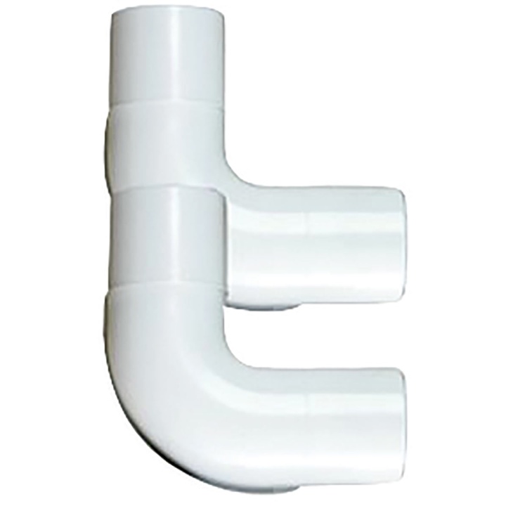 20mm White Conduit Inspection Elbow Pack of 2