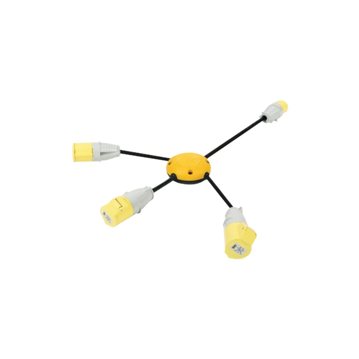 Defender Spider Pod 3 Way Splitter 16A 110V