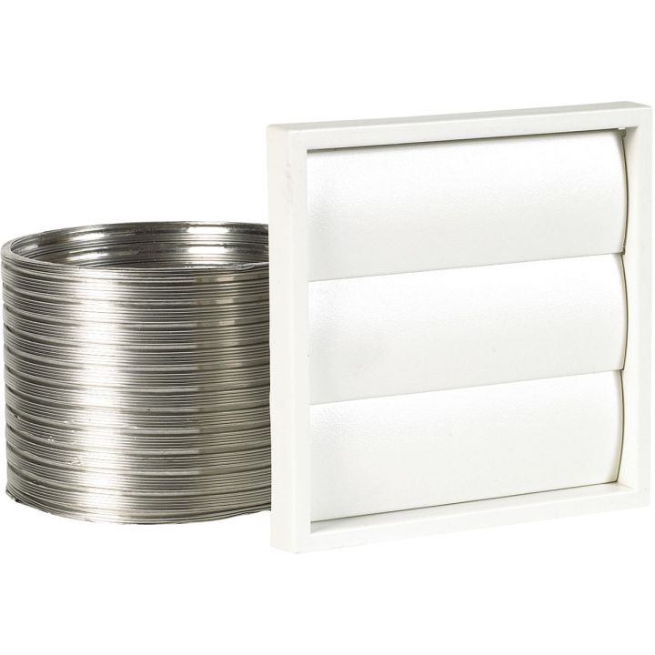 Manrose 100mm Wall Vent Kit For 100mm Fans