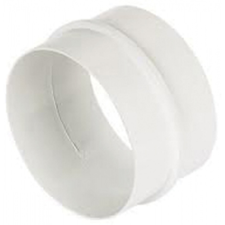 Manrose 125mm Round Connector For PVC Or Aluminium Ducting