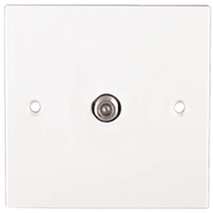 1 Gang Satellite Outlet White