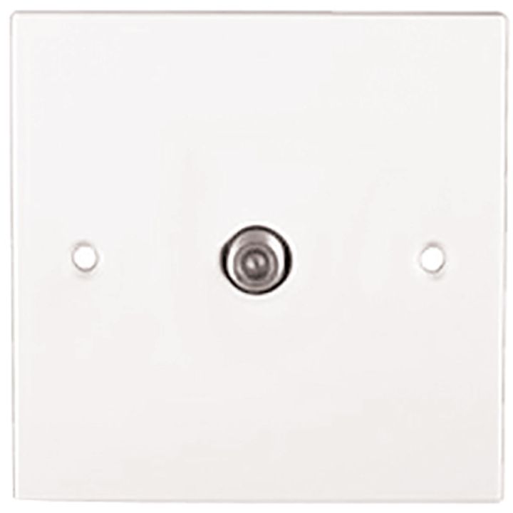 1 Gang Satellite Outlet White 